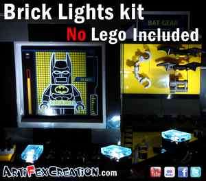 BRICK LIGHTS KIT for BatCave   NO Lego INCL Batman 6860 6857 6863 6864 