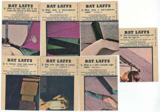 1966 7 Batman BAT LAFFS Cards  