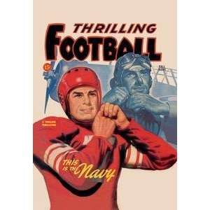  Vintage Art Thrilling Football   02758 4