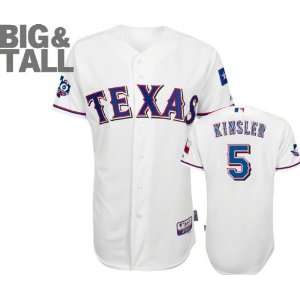 Ian Kinsler Jersey Big & Tall Majestic Home White Authentic Cool 