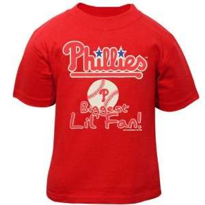   Phillies Infant Red Biggest Lil Fan T Shirt