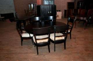 Thomasville Nocturne Dining Table w/Councill chair set  