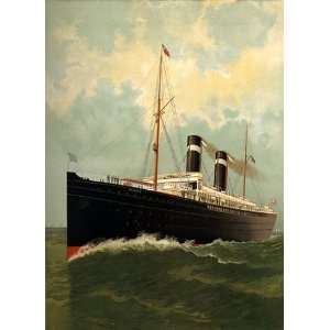  BIG SHIP VESSEL VINTAGE POSTER REPRO