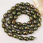7mm Green Cultured Pearl Rice Loose Bea