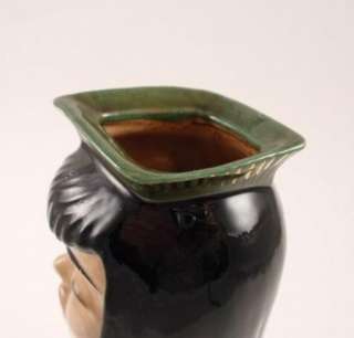 Dorothy Kindell California Pottery Exotic Woman Head Vase 1950s  