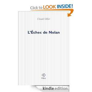 Échec de Nolan (Fiction) (French Edition) Claude Ollier  