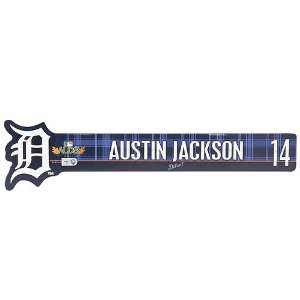  Detroit Tigers Austin Jackson 2011 ALDS Locker Nameplate 
