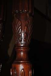   Size Solid Mahogany Poster Rice Bed, Carved, Cost $4,000 Nice  