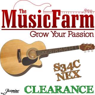   by Takamine S34C NEX Cutaway Acoustic Guitar   Satin Natural  