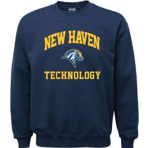  New Haven Chargers Navy Youth Technology Arch Crewneck 