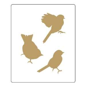  Bird Stencil   Sparrow, Finch, Chickadee