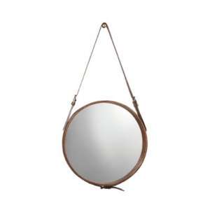  Round Leather Mirror  Ballard Designs