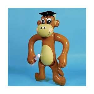 JUMBO Inflatable GRADUATION Monkey w/Grad Cap, Tassle 
