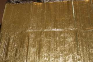 Genuine Eel Skin Hide Gold 2 ft x 5 ft panel  