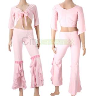 New Belly Dance Costume YOGA Top+Pants/Skirt 6 Set To Choose  