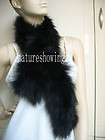 20# Real Wonderful fox fur knitted scarf /cape (black)