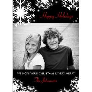  Black and White Snowflakes   100 Cards