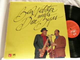 BEN WEBSTER Meets DON BYAS Tete Montoliu Al Heath LP  