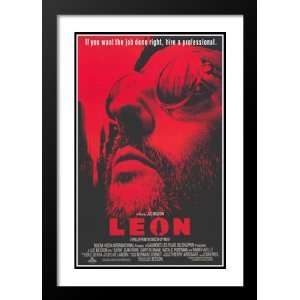 The Professional 20x26 Framed and Double Matted Movie Poster   Style D