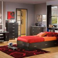 South Shore Furniture Black and Charcoal Bedroom Collection