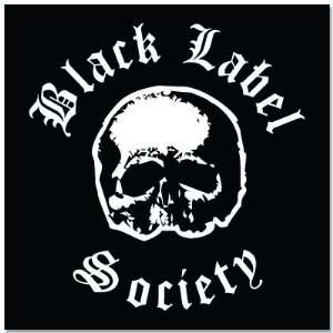  BLACK LABEL SOCIETY Zakk Wylde bumper sticker 4 x 4 