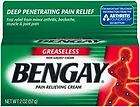 four 2 oz tubes bengay greaseless pain relieving menthol cream