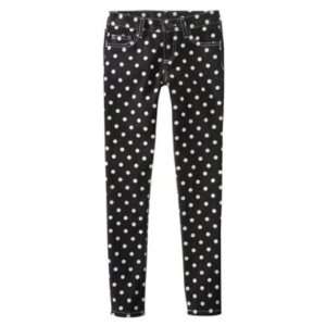  Mini for Target Girls Black Polka Dot Pants   Size 6X 