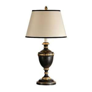   Light Table Lamps in Old Black And Gold Leaf Finish