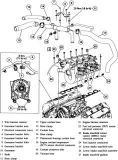 6l engine vin h dohc engine lower