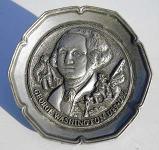   Miniature GEORGE WASHINGTON PEWTER PLATE American Collectors Guild
