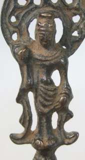   copper Buddhist statue KANNON goddess of mercy small size.  