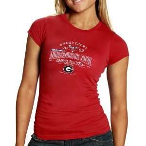   Ladies Red 2009 Independence Bowl Bound T shirt