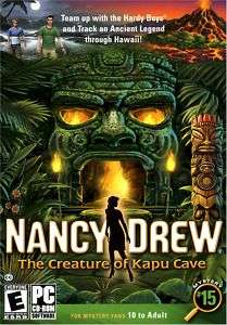 NANCY DREW   THE CREATURE OF KAPU CAVE XP VISTA PC NEW  