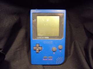 Blue Nintendo Game Boy Pocket and Case BundleA222 045496710477  