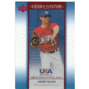  Jeremy Bleich Upper Deck Vision of the Future RC Sports 