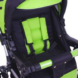 incl. padded pushchair safety bail and five point belt system