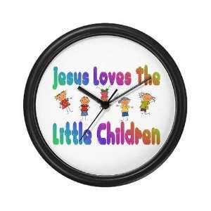 Kids Jesus Loves Cute Wall Clock by 
