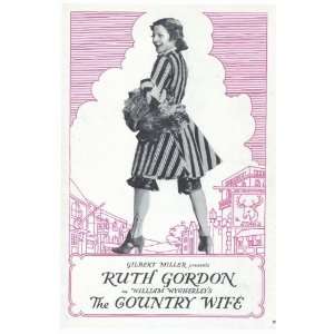  Country Wife, The Poster (Broadway) (11 x 17 Inches   28cm 