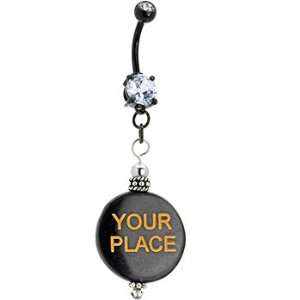  Handcrafted Your Place Or Mine Black Horn Titanium Belly 