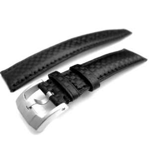  Carbon Fiber Watch Band 20mm DS Black Stitching by 