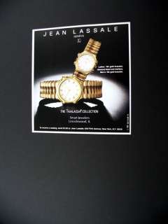 Jean Lassale Thalassa Collection Watches 1989 print Ad  