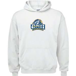 New Haven Chargers White Youth Logo Hooded Sweatshirt