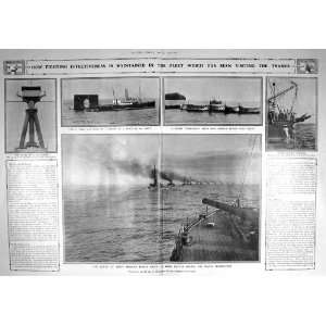  1909 WAR SHIPS BATTLE PRACTICE TORPEDO BOAT DREADNOUGHT 
