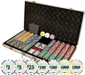 Premium Pro Set Kit of 750 Poker texas Holdem Chips  