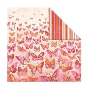   Flutterby Double Sided Paper 12X12 Monarch P236; 10 Items/Order