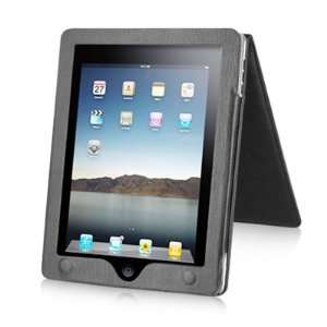   Flip Top Black Soft Leather Executive Case for Apple iPad Electronics