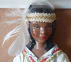 Vintage Native American Doll cute with a cloth body and porcelain 