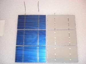 DIY SOLAR CELLS 25pc 3x6 WHOLE   B GRADE TRIPLE TABBED  