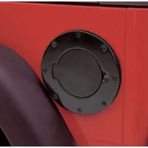 Jeep Wrangler Billet Style Gas Covers   Black