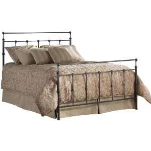  Bed With Frame in Mahogany Gold Finish   Twin Furniture & Decor